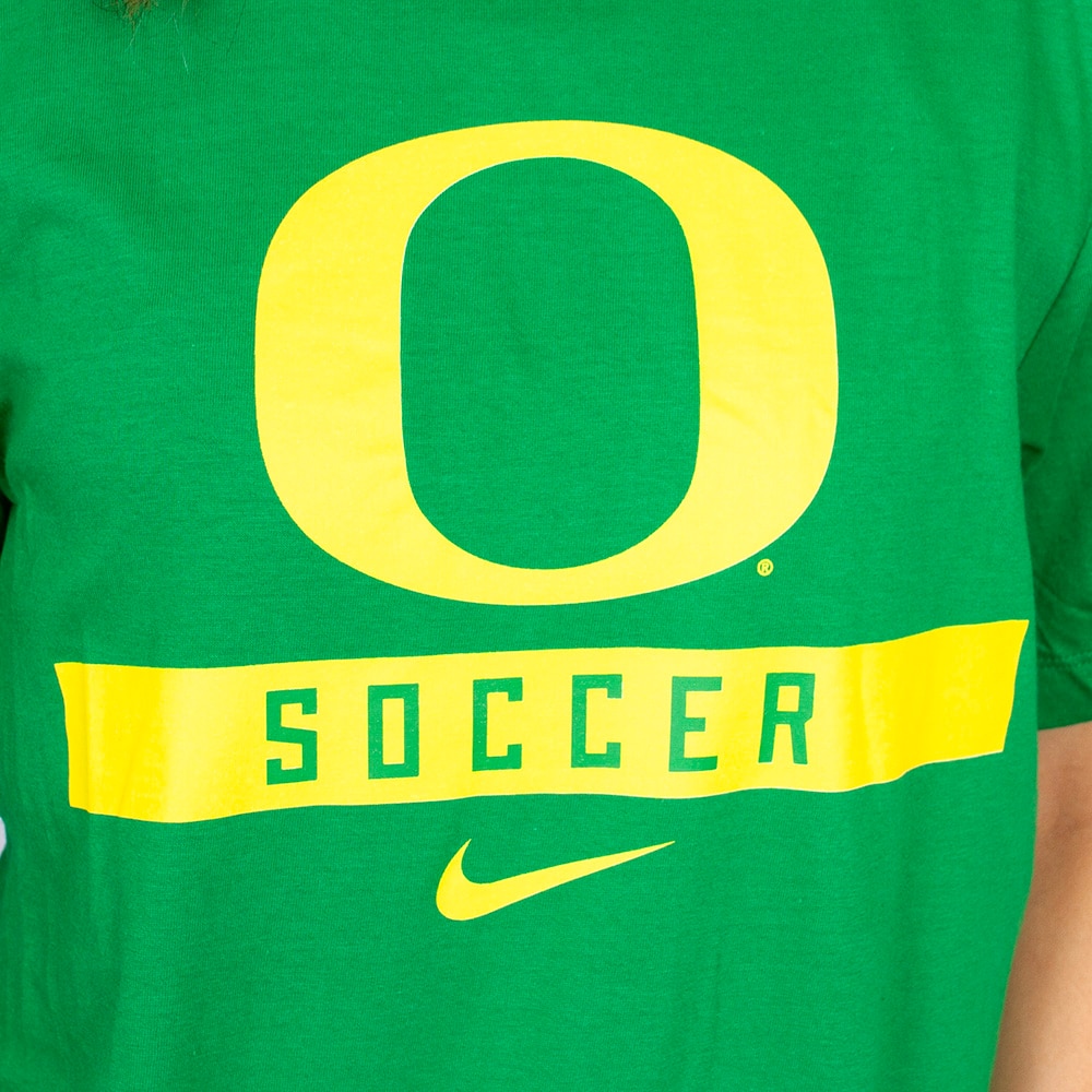 Classic Oregon O, Nike, Green, Crew Neck, Cotton, Men, Unisex, Soccer, T-Shirt, 878107